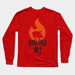 #1 BBQ DAD Long Sleeve T-Shirt